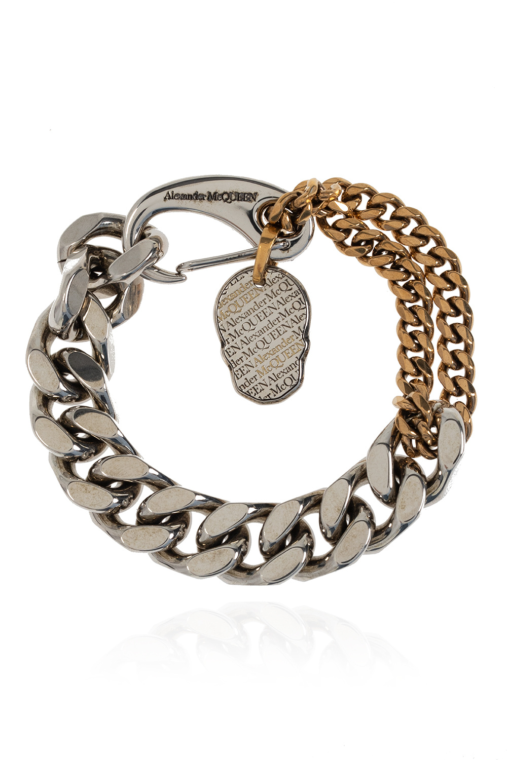 Alexander mcqueen clearance silver bracelet